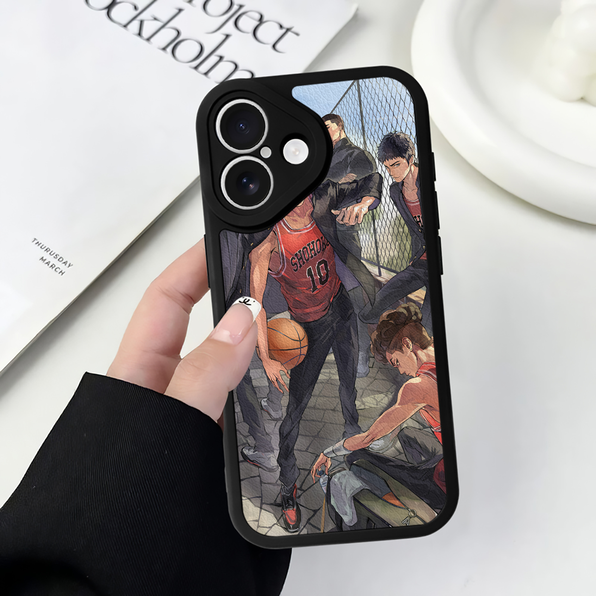（画像用） SLAM DUNK／スラムダンク 【iPhone 16シリーズ対応】シリコンスマホケース（レザー調） 材質：シリコン